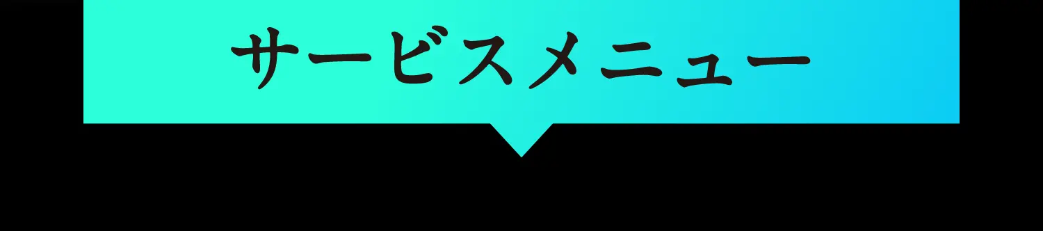 サービスメニュー