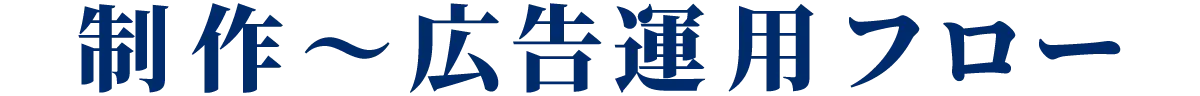 制作〜広告運用フロー
