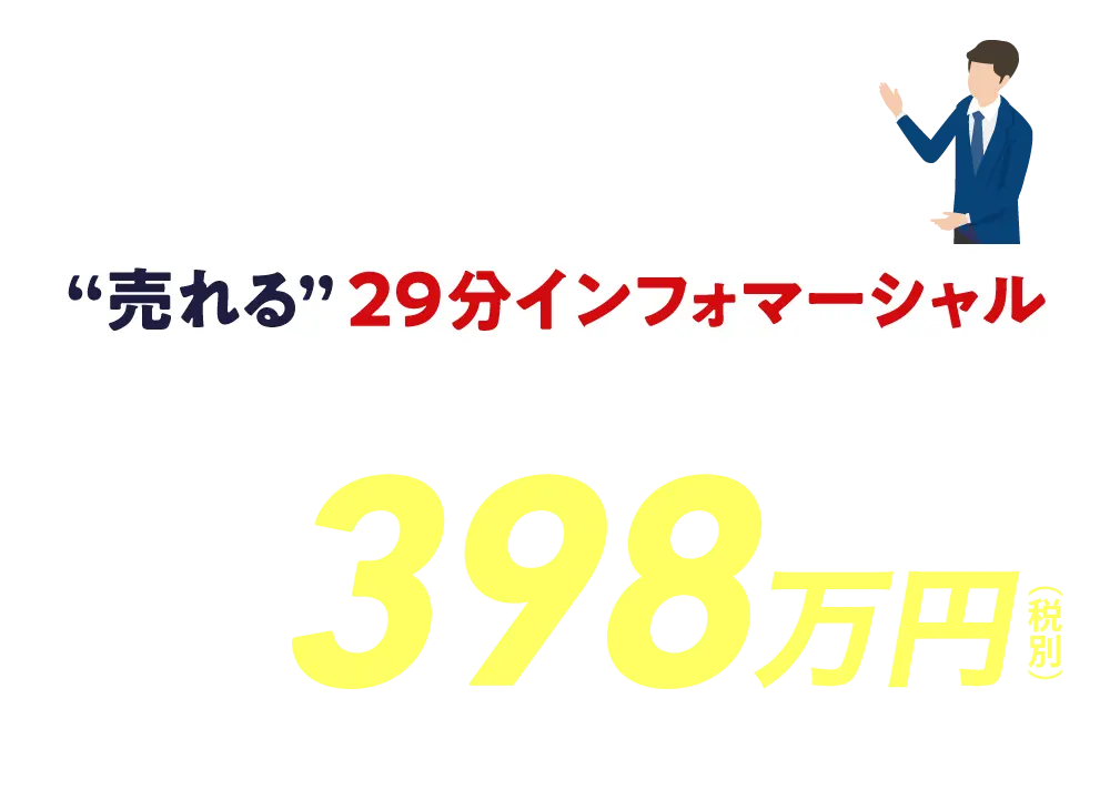 実績多数！“売れる”29分インフォマーシャル